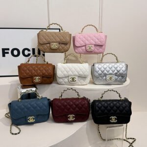 Ladies' small shoulder bag PU diamond grid embroidered thread crossbody bag 8819