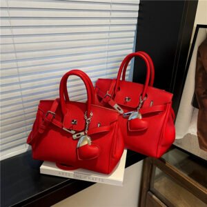 Large capacity women's handbag KLY99101 - Red, Big Size