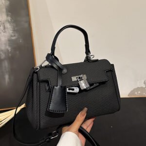 Factory Direct Wholesale Bolsos De Mujer Luxury Shoulder Bag Pu Leather Purses and Handbags 8826 - Black