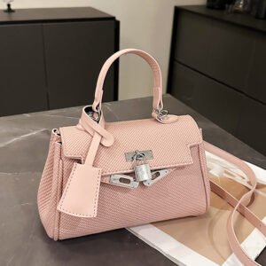Factory Direct Wholesale Bolsos De Mujer Luxury Shoulder Bag Pu Leather Purses and Handbags 8826 - Pink