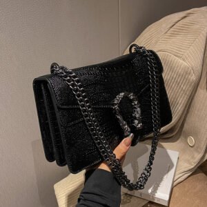 New chain women's shoulder bag YPKK815 - Black
