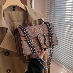 New chain women's shoulder bag YPKK818 - light brown
