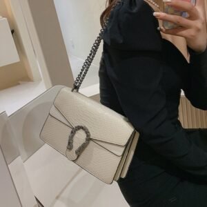 New chain women's shoulder bag YPKK0371 - White