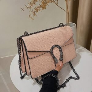 New chain women's shoulder bag YPKK0371 - Pink