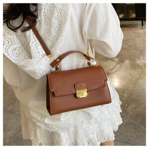 Women Shoulder Bag PU  Leather Hand bag 6667 - Brown