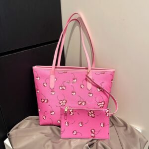 Wholesale Bolsos De Mujer Luxury Shoulder Bag Pu Leather Purses and Handbags 6802 - Pink