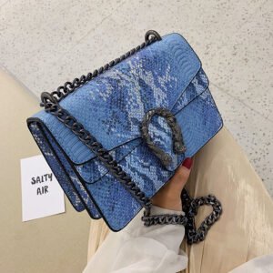 New chain women's shoulder bag ZBYD804 - blue