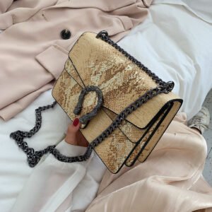 New chain women's shoulder bag ZBYD804 - Yellow