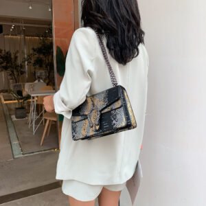 New chain women's shoulder bag ZBYD804 - Black