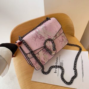 New chain women's shoulder bag ZBYD804 - Pink