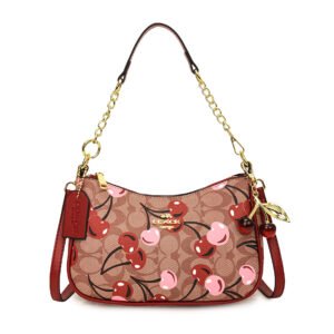 New Women Shoulder Bag PU Leather Cluth 8822 - Khaki