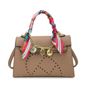 Ladies' small shoulder bag PU handbag 8817 - Khaki