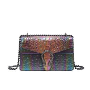New chain women's shoulder bag YPKK9015 - Brown